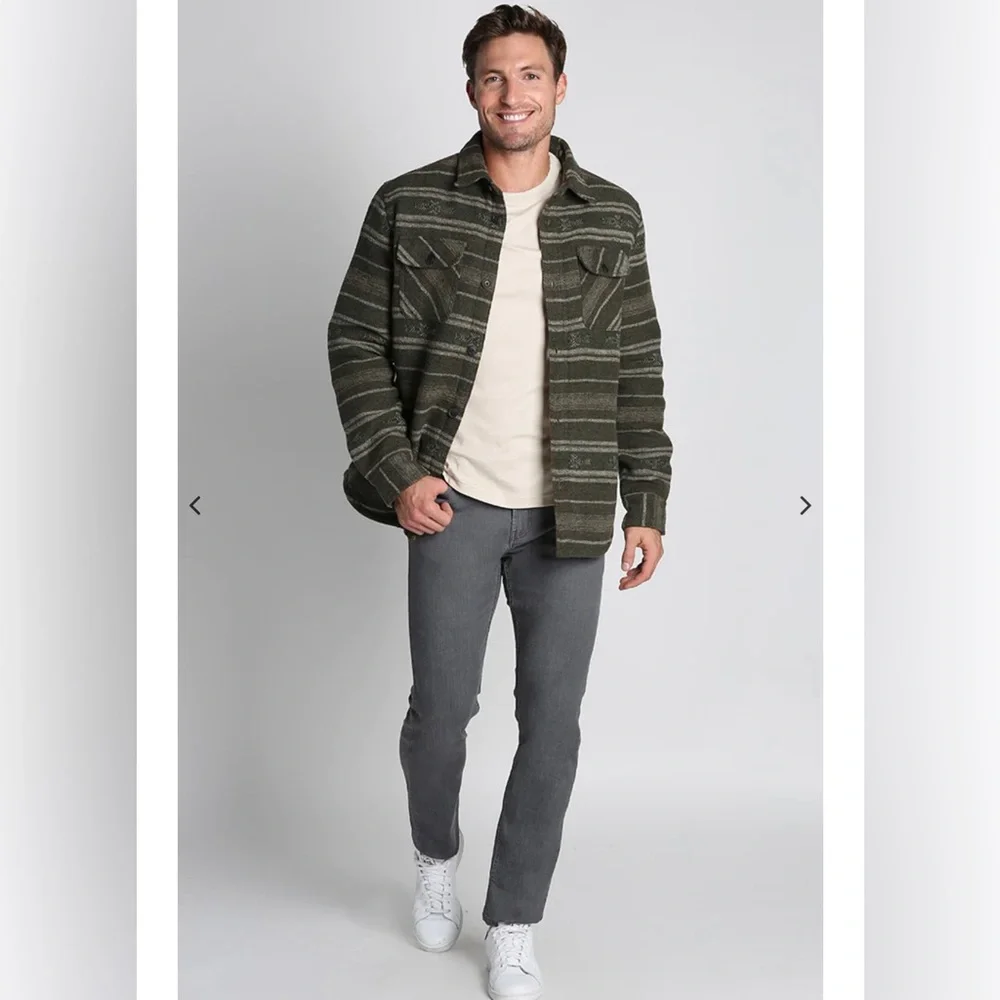 Wool blend button up jacket - Picture 2 of 7